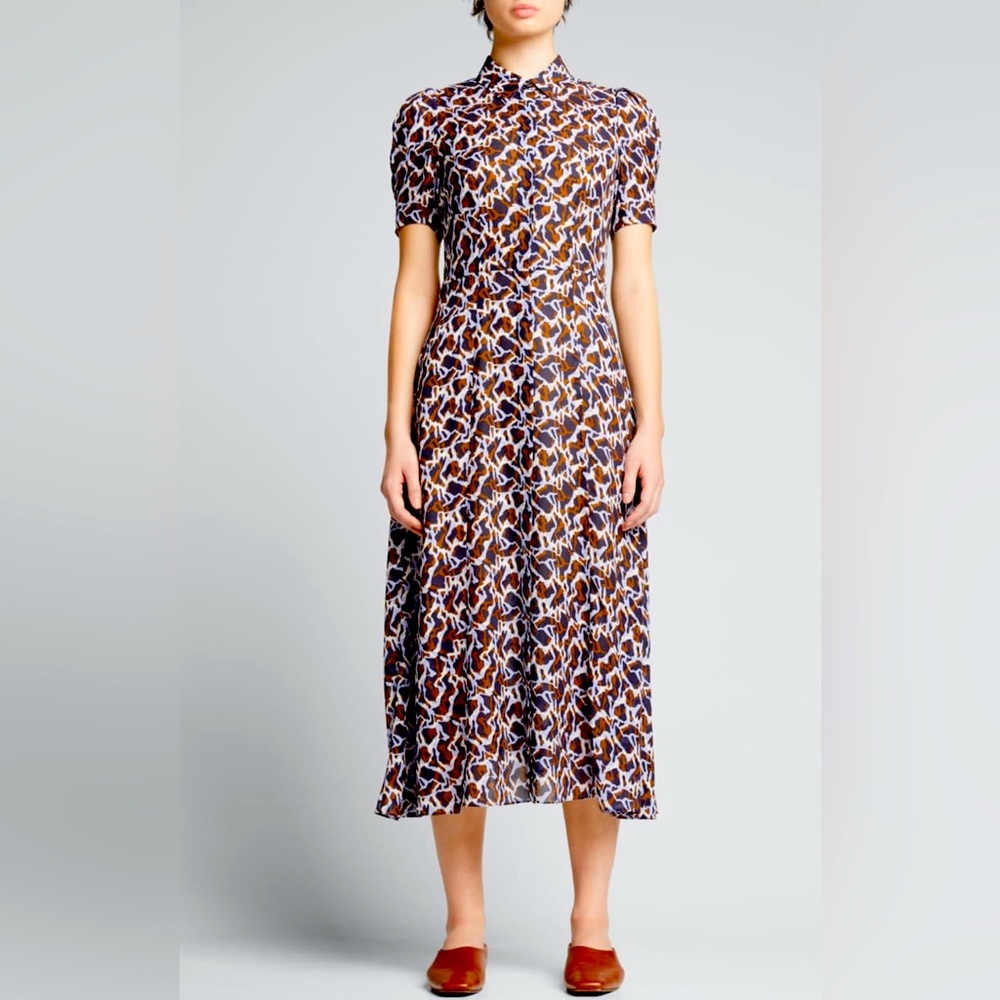 🔥🔥100% SILK Theory Jasper Silk Darted Shirtdress /SOLD OUT! GORGEOUS
